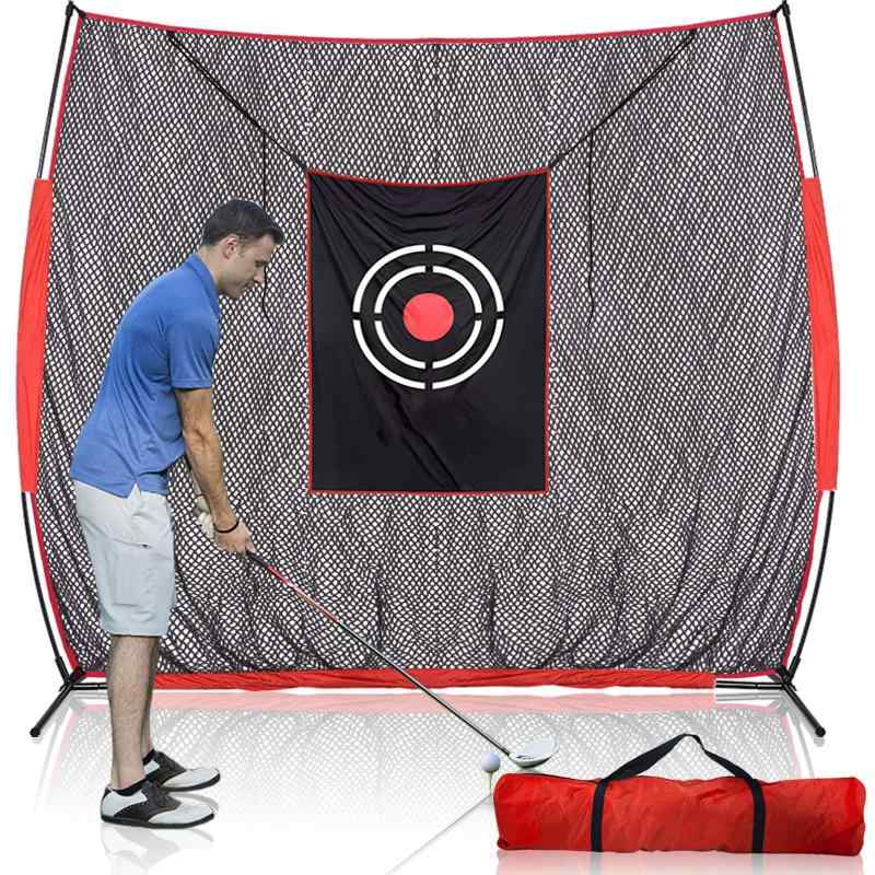 Doubleriver ゴルフネット 練習用 室内 屋外 折りたたみ式 大型 アプローチ練習 2.4x1.0x2.1m 便携式 ..