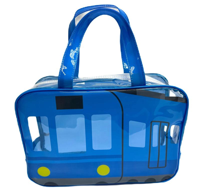 大西賢製販 ビニールボストンバッグ 電車 約H20.5×W29×D10.5cm GDI-1509
