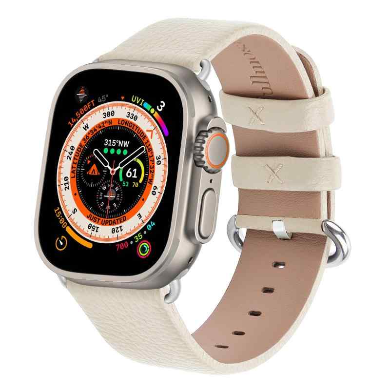 Litchi アップルウォッチ バンド 革 iwatchバンド レザー 44/45/46/49mm 40/41/42mm apple watch Ultra..