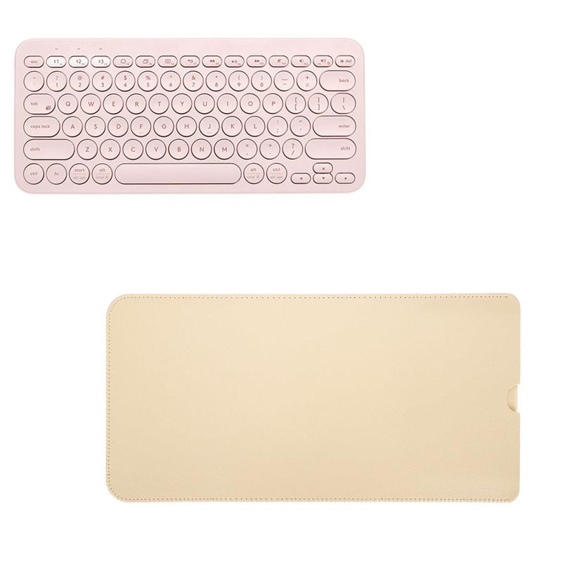 Logitech K380用PUレザーキーボードスリーブ、防水性と耐摩耗性のキーボードカバー、軽量ポータブルキ..