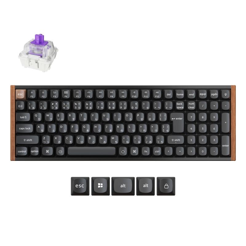 【】Keychron K4 HE QMK ワイヤレスゲーミングカスタムメカニカルキーボード 2.4GHz/Bluetooth/有線対応/96%配列/ホットスワップ対応/プログラマブル/RGBバックライト/Gateron磁気スイッチ/Mac