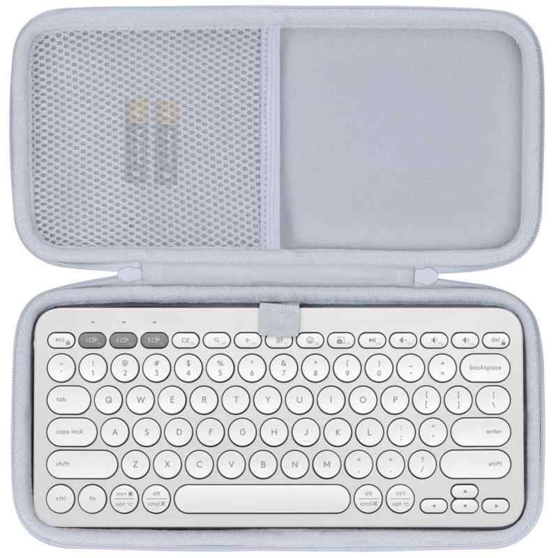 Lebakort保護ケースに適合するLogicool(ロジクール)PEBBLE KEYS 2 K380sGR 薄型 軽量 小型 Bluetooth Logi Bolt ワイヤレスキーボード