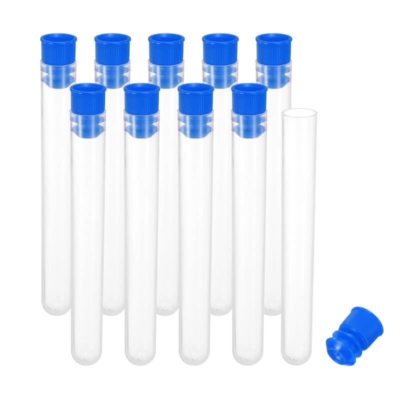 PATIKIL 0.6x4&quot;プラスチック製 針収納ホルダー 10個入り 携帯用刺繍針ピン楊枝収納チューブケース..