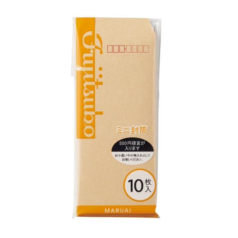 マルアイ 藤壷ミニ封筒 茶封筒ミニ 10枚x5P FM-N4x5P(3)