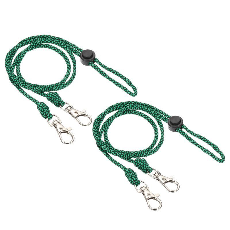 楽天PON卓ショップPATIKIL 44cm首から下げるク ラスプ付きランヤード IDバッジホルダーキーU S BキーチェーンU S Bオフィス用 黒/緑