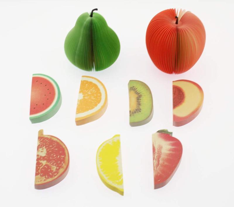 Olive-G おしゃれ 可愛い 立体型 フルーツ メモ帳 9種類セット