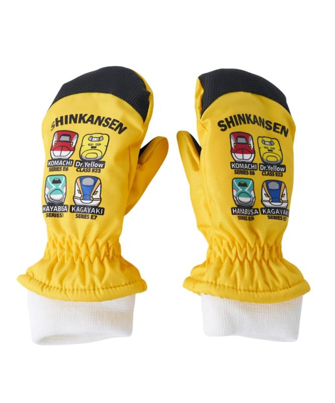 JR 新幹線 キッズ 中綿入り 撥水 保温 ミトン スノーボード スキ...(4.0)