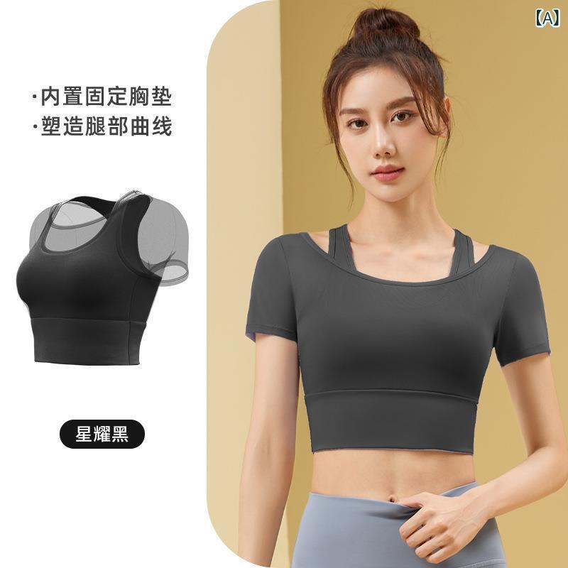 ・カテゴリ: Tシャツ・機能: 吸湿排汗・対象性別: 女・柄: 他の・誤差範囲: 1～2cm・主な素材: ポリエステル繊維（ポリエステル）・素材含有率: 82.5%・裏地素材: ポリウレタン・裏地含有率: 17.5%・カラー展開: 星耀黒短袖、浅霜青短袖、象牙白短袖・サイズ展開: S、M、L、XL、XXL・袖丈: 短袖・衣丈: 腹丈・版型: タイト・対象シーン: フィットネス機器、フィットネスボディ、音楽楽器、スポーツファッション、サイクリングスポーツ、他の