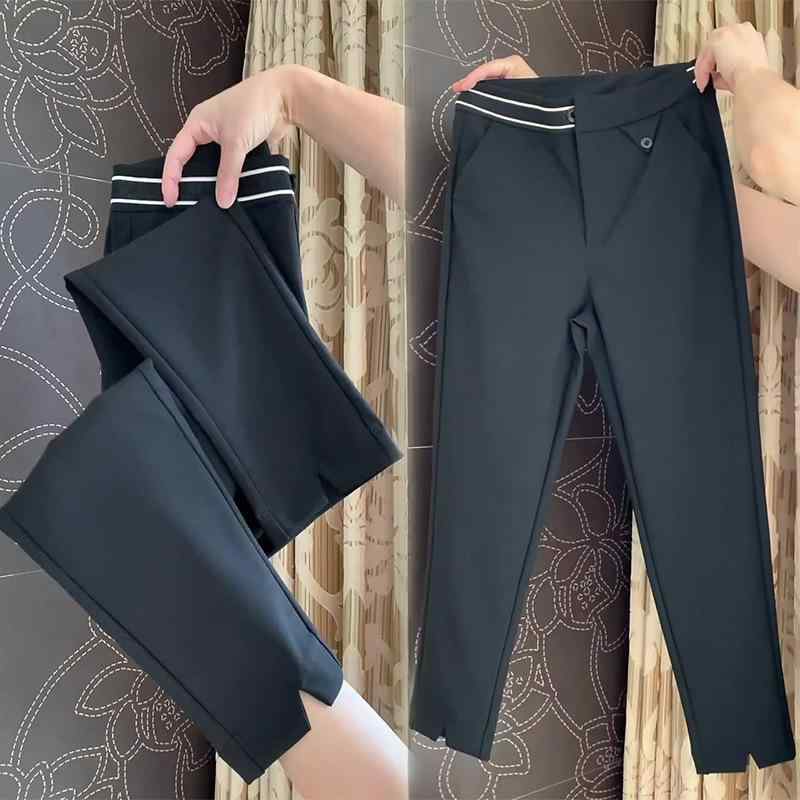 ・カテゴリ: 直筒パンツ・スタイル: 通勤風・主な素材: ポリエステル・パンツ形状: 直筒型・パンツ丈: ニーパンツ・ウエスト位置: ハイウエスト・厚み: 普通・装飾: ポケット・主素材含有率: 80%以上・対象性別: 女性