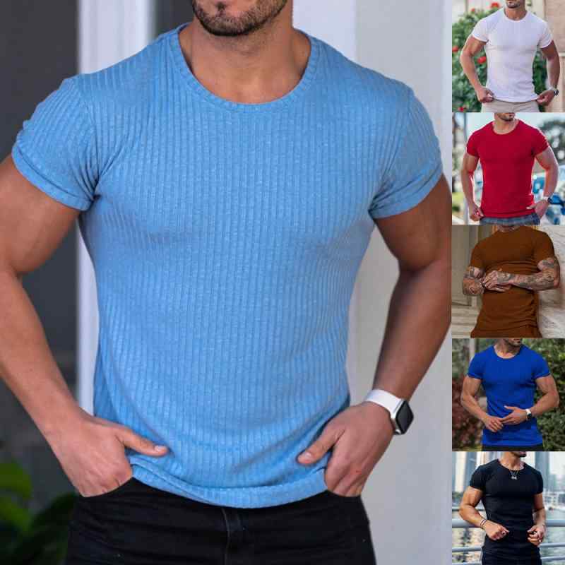 TAKEO KIKUCHI SPORT - メンズ Tシャツ トップス 短袖 丸首 立襟風 縦ストライプ 弾力 伸縮性 ポリエステル混紡 化繊混紡 涼しい 夏 春夏 男性用 運動 フィットネス ランニング ランニングウェア ジム トレーニング ジムウェア 休日 カジュアル 普段使い 黒 白 赤 軽