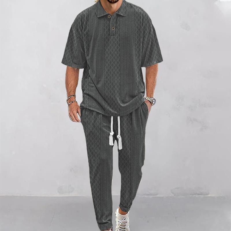 ・スタイル: 軽熟休闲・厚さ: 普通・パンツ丈: 長パン・トップスタイル: Tシャツ・袖丈: 短袖・主素材: 綿80%・使用シーン: 休闲・カラー展開: 白色、黒色、軍緑色、カーキ色、深灰色・サイズ展開: S、M、L、XL、XXL、XXXL