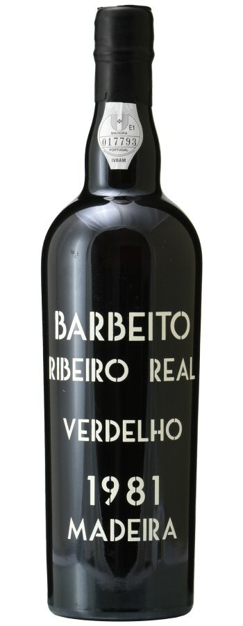 BjX o[xCg }fC xCEA Ff[ 1981 Vinhos Barbeito Madeira Ribeiro Real Verdelho |gKC/}fCC/h/750ml