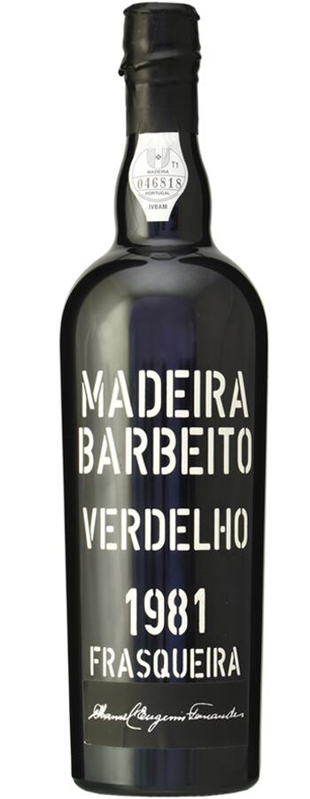 ˥祹 С٥ ޥǥ ǡ 1981 Vinhos Barbeito Madeira Verdelho ݥȥ磻/ޥǥ磻/ɸ/750ml