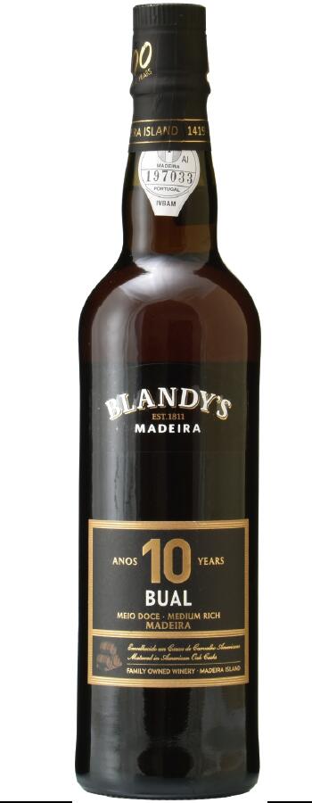 ブランディーズ マデイラ ブアル 10年 Blandy's Madeira Bual 10 Year Old ポルトガルワイン/マデイラワイン/中甘口/500mlのサムネイル