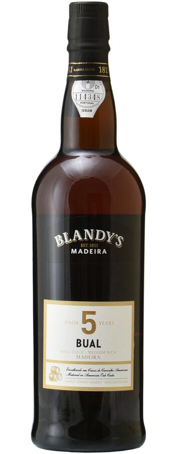 楽天直輸入ワイン ポントヴィーニョブランディーズ マデイラ ブアル 5年 Blandy's Madeira Bual 5 Year Old ポルトガルワイン/マデイラワイン/中甘口/750ml