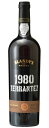ブランディーズ マデイラ テランテス 1980 Blandy's Madeira Terrantez ポルトガルワイン/マデイラワイン/中甘口/750ml 層の深いところにある土と木の香りとドライフルーツや、コムハニー、スパイスが長く続く中甘口のハーモニー。素晴らしい複雑味でエレガントでフレッシュな余韻が長く続く。 5