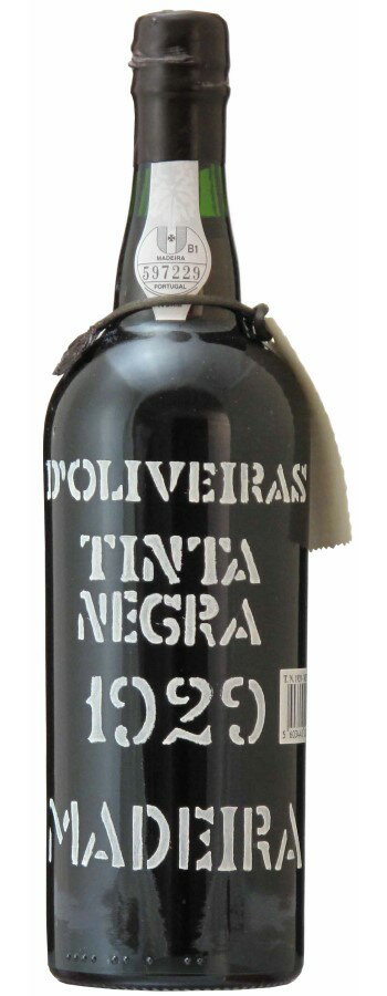 yCEhFC }fC eB^ElO 1929 Pereira D'Oliveira Madeira Tinta Negra |gKC/}fCC/Ì/750ml