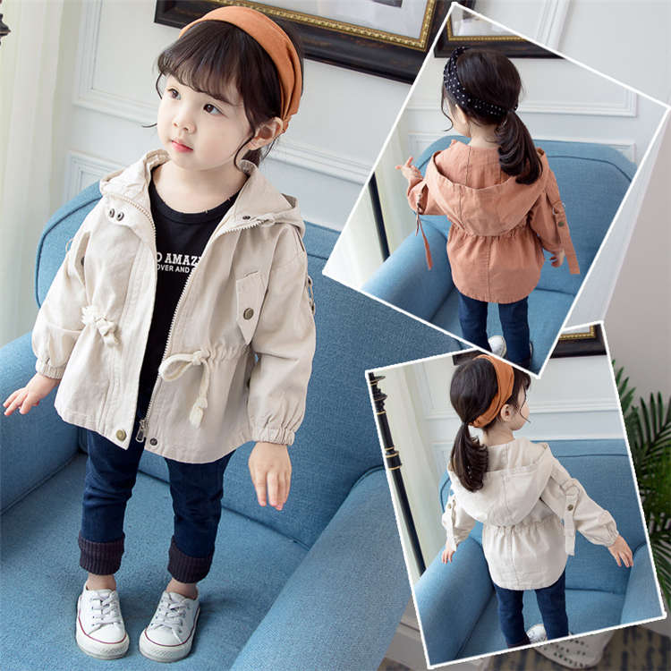 トレンチコート キッズ 女の子 子供服 冬服 フード付き キッズコート 暖かい 厚手コート かわいい 無地 アウター 子供用 ジュニア 長袖 ファスナー ファッション カジュアル ゆったり 冬 秋 中綿 防風防寒 卒業式 通園 春 トップス コート TZ-183 海外通販