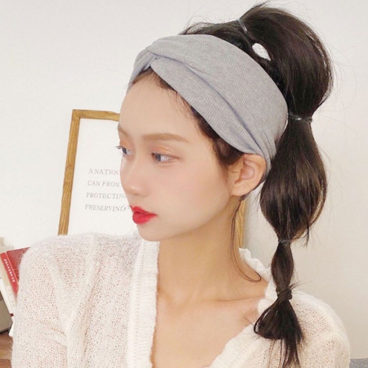 ヘアバンド 柔らかい クロス 化粧 レディース ヘアターバン ヘッドバンド 前髪固定...