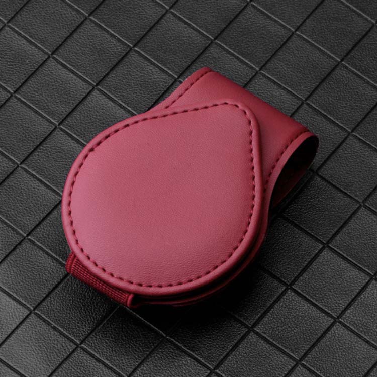 車用 サングラスクリップホルダー サングラス レザー製 コンパクト 軽量 車 用品 自動車 用品 メガネホルダー 車 サンバイザー サングラスホルダー メガネクリップ 取り付けタイプ cheyong-1990-gg 海外通販 3