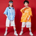 シャツ ハーフパンツ キッズダンス衣装 プリント シャツ 半袖 ヒップホップ ジャズ 男の子 女の子 子供服 ヒップホップ 韓国風 普段着 男女兼用 ゆったり ...