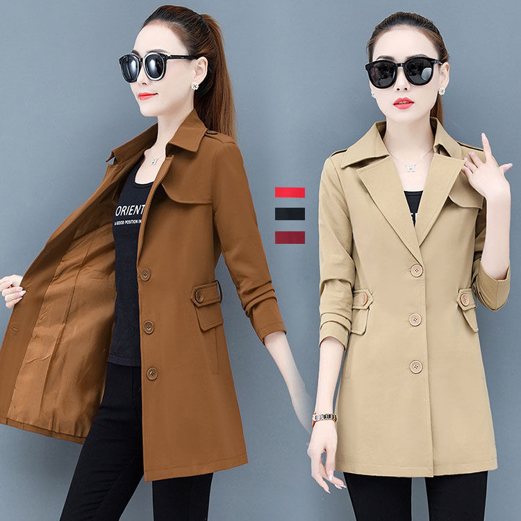 コート レデイース トップス おしゃれ ダスターコート 可愛い 膝上 カジュアル お出かけ 春秋 長袖 ミディアム丈 体型カバー 同窓会 普段着 着やせ WT-272 海外通販