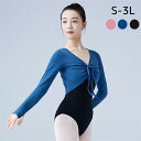 バレエトップス バレエレオタード シャツ 体操服 レディース バレエ衣装 大人 体操 ダンス 長袖 春秋 シンプル レッスン着 練習服 試合着 ブルー ピンク ...