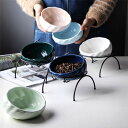 ペット食器台 皿 猫 ネコ 猫用 餌入れ スタンド 犬 犬用 陶器 フードボウル 猫 ペット 食器 お水入れ 猫ボウル 犬 セット 容器 給水 給食器 動物 お...