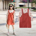 オールインワン サロペット セットアップ キッズ 二点セット 子供服 子供 セーター ジュニア 子供ワンピース 子供ドレス 結婚式 発表会 通学 長袖 秋 冬 ァッション お出かけ 女の子 ミディアム丈 通園 ドット 水玉 ゆったり カジュアル TZ-034 海外通販
