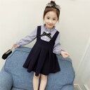 キッズドレス ワンピース 子供服 子供 ストライプ Aライン