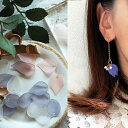 【10個セット】花びらパーツ 夏 トレンド アクリルチャーム ピアス イヤリング アクセサリー パーツ ハンドメイド アクセサリーパーツ 手芸 アクセ 素材 軽...