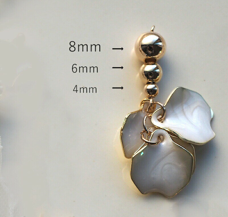 【200個セット】メタル丸玉ビーズ4mmゴールドアクセサリーパーツCCB素材材料デコレーションビーズピアスパーツ部品ボリューム華やか上品大人手芸ハンドメイド問屋メタルゴールド