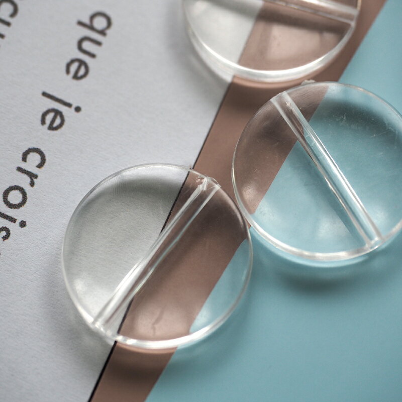 【4個】クリアラウンドチャーム　透明　ラウンド 円 丸 パーツ アクリル 大ぶり　ハンドメイド 手芸 パーツ ピアス アクセサリー イヤリング 問屋　かわいい　おしゃれ　高級　韓国 商用