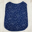 ※在庫のみ Coo Couture クークチュール heat wan フレブル用 タンクトップ スター柄 ネイビー FBLサイズ 犬 服 フレンチブルドッグ 消臭 抗菌 日本製 保湿機能 ヒートワン 秋冬(メール便可)