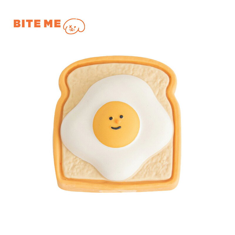 BITE ME エッグトースト ラテックスおもちゃ 犬 おもちゃ ラテックス 高弾力 投げる 天然ラテックス素..
