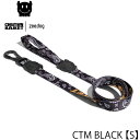 zeedog CTM BLACK LEASH【S】(チャイナタウンマーケット ブラック リード)【3980円以上で送料無料 メール便でのお届けになります(配送会社選択不可) 代引不可】犬 首輪 リード カラー ワンタッチ しつけ ジードッグ ブランド ペット お散歩 おしゃれ 丈夫 正規品