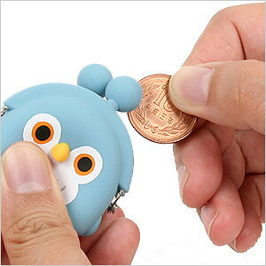 フクロウ3Dポーチ 3D POCHI-Bit OWL フクロウ ふくろう 雑貨 シリコン がま口 財布 小物入れ シリコンポーチ シリコンがまぐち かわいい キャラクター コインケース