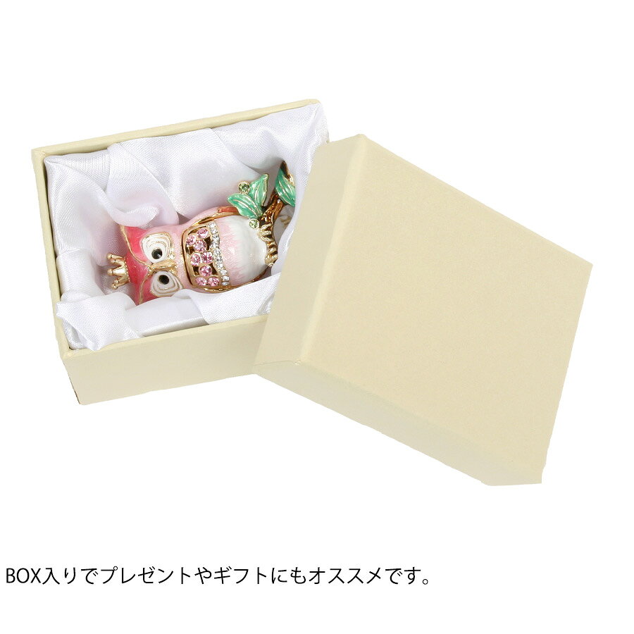 ピューターBOX クラウンオウル ACX-0830(アクセサリーケース) フクロウ ふくろう 梟 雑貨 オーナー雑貨 プレゼント 小物入れ アクセサリーケース アクセサリー入れ インテリアの商品画像 2