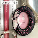 Poodle Photo frame A type B type 【フォトフレーム】【写真立て】プードル 雑貨 置物 グッズ 犬 ドッグ ピンク インテリア スタンダードプードル プレゼント