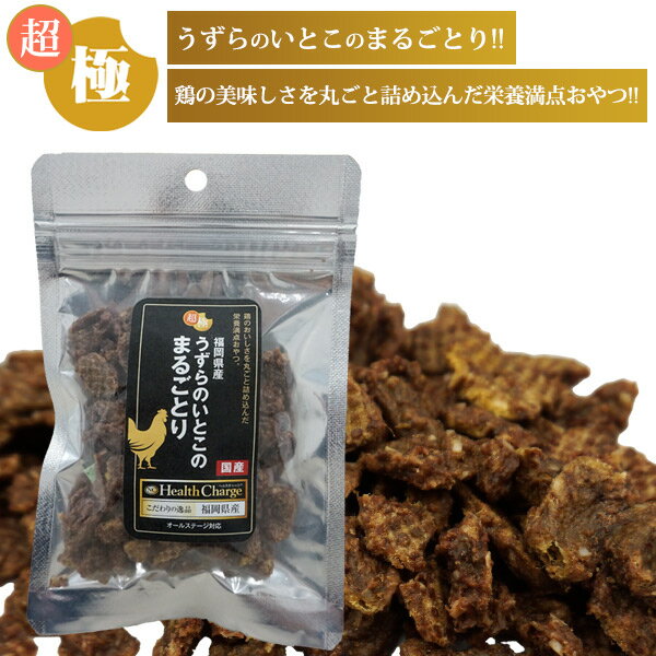 【ゆうパケットOK（メール便）】超極み 福岡県産 まるごとり 30g ヘルスチャージシリーズ【国産】【無添加】 犬 ドッグ フェレット 猫 ドッグフード ご飯 エサ 餌 オヤツ おやつ 国産素材 サプリメント オールステージ 無着色