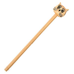 アニマルペンシル　フクロウフクロウ ふくろう 雑貨 鉛筆 文房具 筆記用具【メール便可】