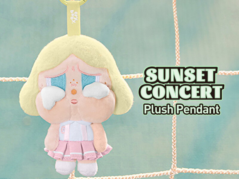 CRYBABY Sunset Concert シリーズ ぬいぐるみペンダント【ピース】のサムネイル