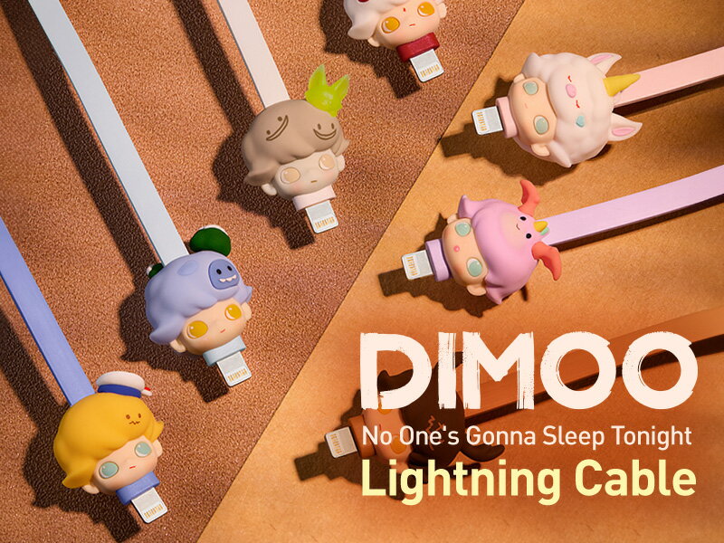 DIMOO No One's Gonna Sleep Tonight シリーズ iPhoneケーブル