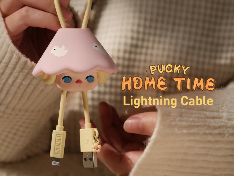 PUCKY Home Time シリーズ iPhoneケーブル【ピース】