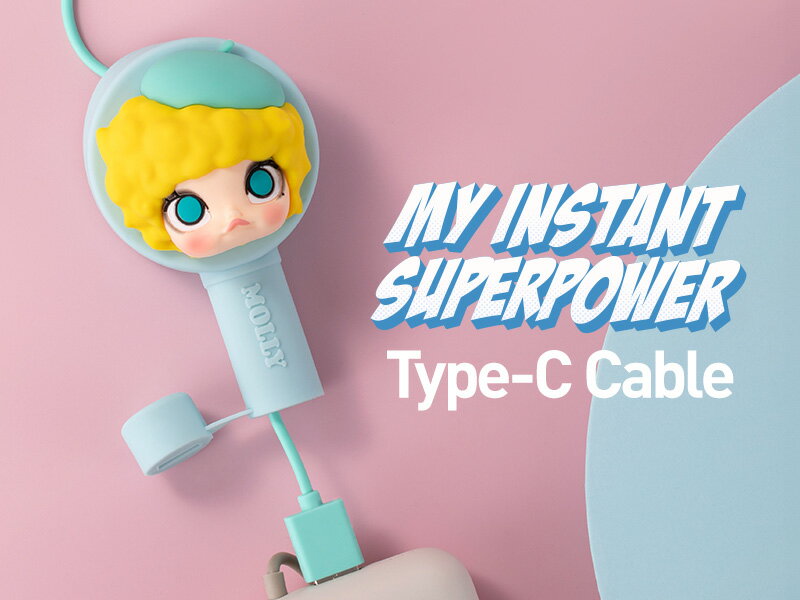 MOLLY My Instant Superpower シリーズ Type-Cケーブル