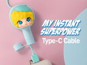 MOLLY My Instant Superpower シリーズ Type-Cケーブル【ピース】