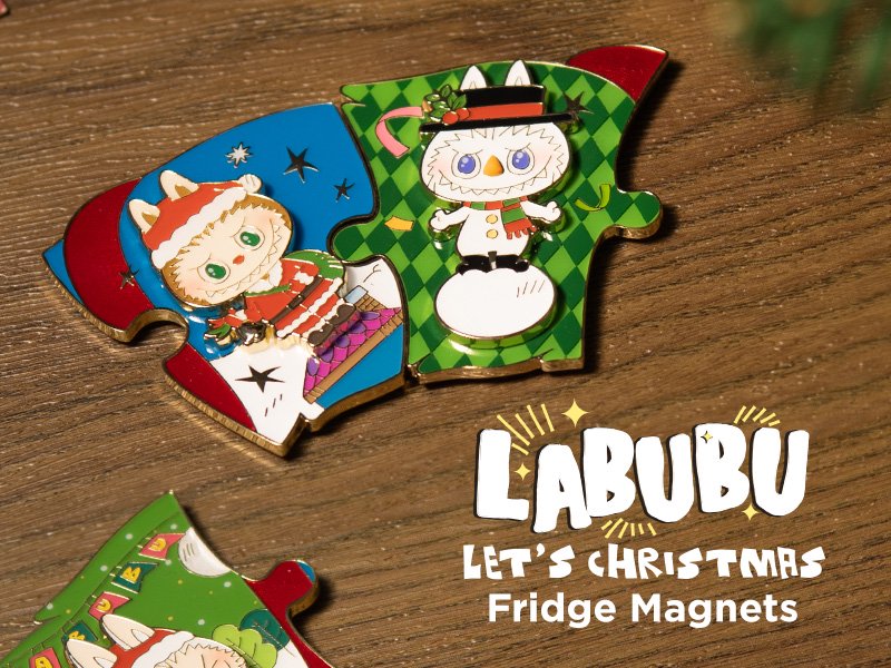 LABUBU ザ モンスターズ レッツ クリスマス シリーズ マグネット【ピース】