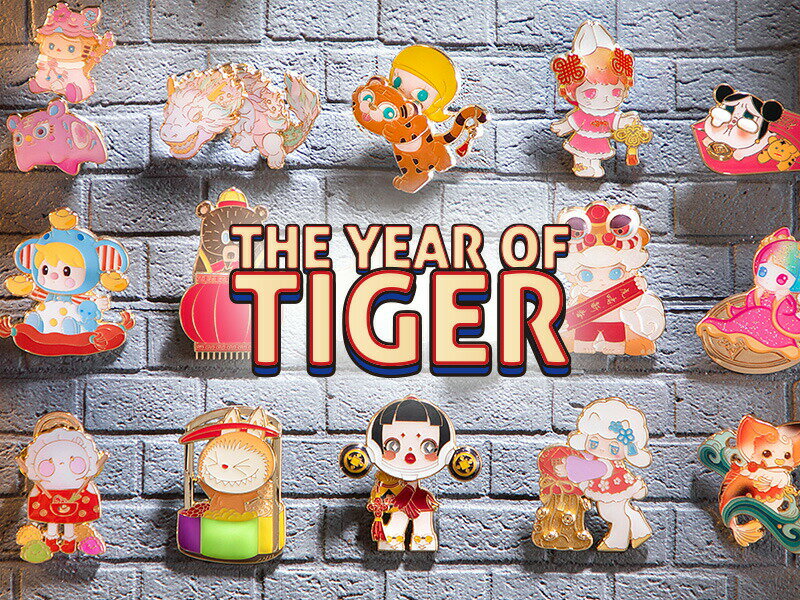 THE YEAR OF TIGER シリーズ ピンバッジ【アソートボックス】