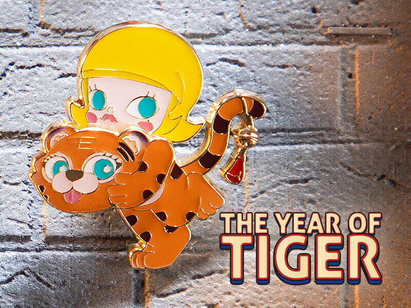 THE YEAR OF TIGER シリーズ ピンバッジ【ピース】