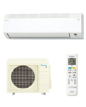 取寄せ商品。（お届けまで1週間ほどお時間がかかります。）送料無料（沖縄県、離島は除く）　全国、工事取付・リサイクルも別途承ります（要申込）「2026年モデル」★★こちらは　「単相200V」　「室外電源タイプ」のエアコンです★★設置場所に200Vの電源が通っているか、事前にご確認下さい。※初期不良・破損以外のご返品・交換は承る事が出来ませんのでご注意ください。★エアコン工事は、別途申し込みが必要です。★延長保証は、別途申し込みが必要です。【特長】コンパクトサイズ室内機採用のスタンダードモデル●高さ250mm×奥行き255mmのコンパクトサイズ　　本体上部を斜めにカットした形状で吸い込みの効率化をはかりました。●水内部クリーン（結露水洗浄）　　結露水を利用した水で、熱交換器の汚れを洗浄。●室温パトロール　　「暑すぎ」「寒すぎ」を検知して音声お知らせ＆自動運転。●ダイキン独自の高効率・高耐久設計「スイングコンプレッサー」●寒い冬も暑い夏もタフに動いて快適「タフネス暖房・冷房」【仕様】●電源 単相200V、20A●畳数の目安　　暖房　11〜14畳（ 18〜23m2 ）　　冷房　11〜17畳（ 18〜28m2 ）●能力（kW）　　暖房　5.0（ 0.6〜7.3 ）　　冷房　4.0（ 0.6〜4.5 ）●消費電力(W)　　暖房　1,410（ 125〜3,070 ）　　冷房　1,370（ 150〜1,730 ）●低温暖房能力　5.3kW（※低温暖房能力は外気温2℃時）●冷媒配管接続径　液φ6.4・ガスφ9.5●配管長　長尺配管20m（チャージレス15m☆）●最大高低差　15m●消費電力量　期間合計（年間）　1544kWh●【省エネ基準】目標年度/達成率　2027年　74%●通年エネルギー消費効率　4.9●外形寸法　　室内機　高さ250×幅798×奥行255mm　　室外機　高さ610×幅795（＋78）×奥行300（＋42）mm※リモコンホルダーは付属していません